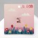 Broach "Bunny" with a flower, colored in gold