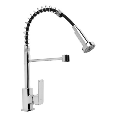 ACCOONA A44126 kitchen mixer, single -leaf, flexible spout, 2 modes, high, chrome-1