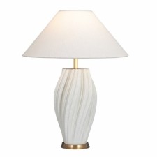 Лампа настольная Gerhort G32206/1T WT+COP WT, 1х8Вт, E27, 62х48х48 см, цвет белый