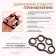 Massage for the development of hands and fingers, 8 × 4 × 1.5 cm, black color