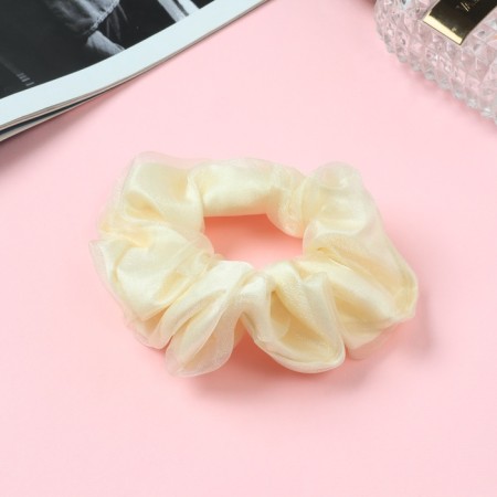 Hair gum "Orbit" Classic grace, 10 cm, milk