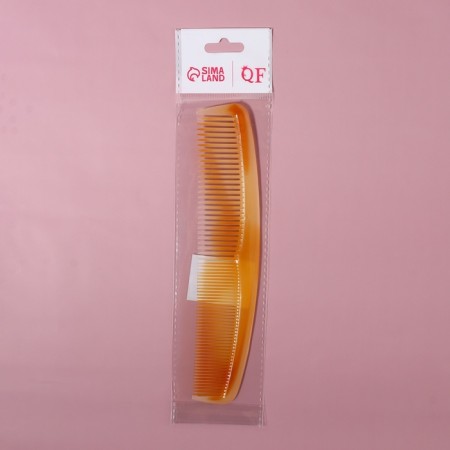 Combined comb, 20 × 4 cm, amber color-4