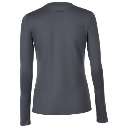 Rashgard Female with a long sleeve, basic, size XS (42), gray color-10