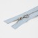 Metal zipper, No. 3, non -proceeding, automatic lock, 15 cm, blue/silver color