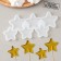 Silicone Mold for candy and chocolate "Stars", 4 and 5 cm, the color is transparent