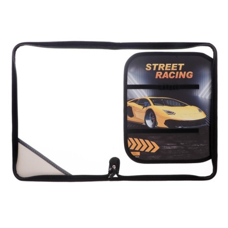 Labor folder A4, 325 x 230 x 25 mm, lightning around, hinged bar, plastic, PTR-1, calligrata "car"-5