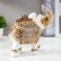 Souvenir Polystone Casket "White Elephant with a blanket from the Arab carpet" 17.5x17.5x6.3 cm