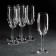 A set of glass glasses for champagne Imperial Plus, 155 ml, 6 pcs