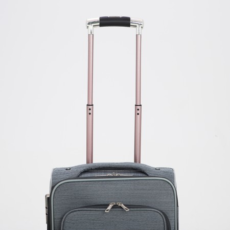 Small suitcase 20 "on lightning, code castle, with extension, color gray color-5