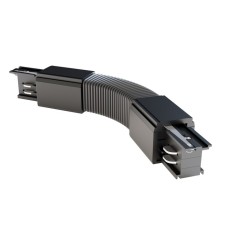 The Connector is flexible for the Technical TRA005CF-31B overhead track system, 24,2x3.3.3.2 cm, black color is black