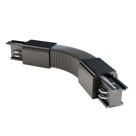 The Connector is flexible for the Technical TRA005CF-31B overhead track system, 24,2x3.3.3.2 cm, black color is black