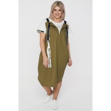 Female dress, size 54, green color