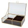 Glass box for jewelry, 20 × 13 × 5 cm
