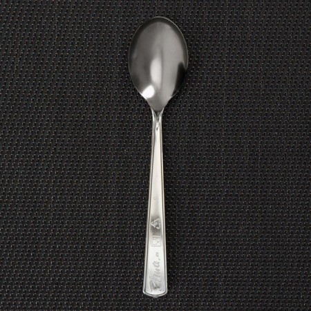 A single spoon is disposable, 12.5 cm, silver color-3