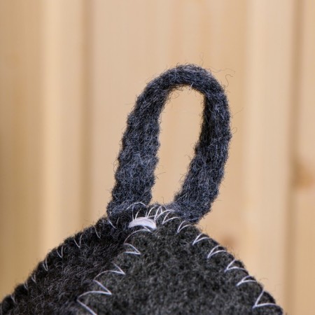 A cap for a bathhouse with embroidery from gray felt "Director of the Bath"-5
