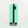 Small suitcase 20 "On a zipper, code castle, 4 wheels, mint color