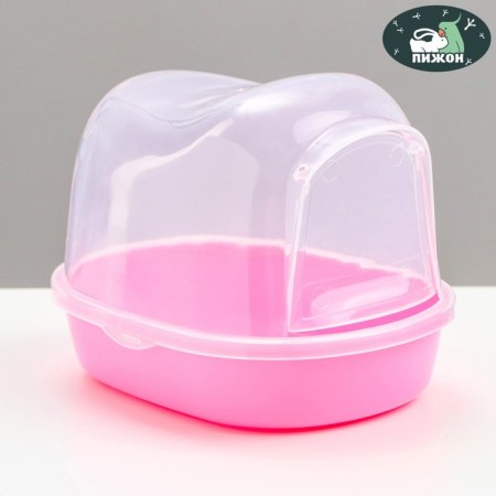 Toilet for rodents Figure "Piggon", 13 x 10 x 10 cm, pink