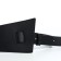 Women's belt, width 9.5 cm, clove buckle, black color