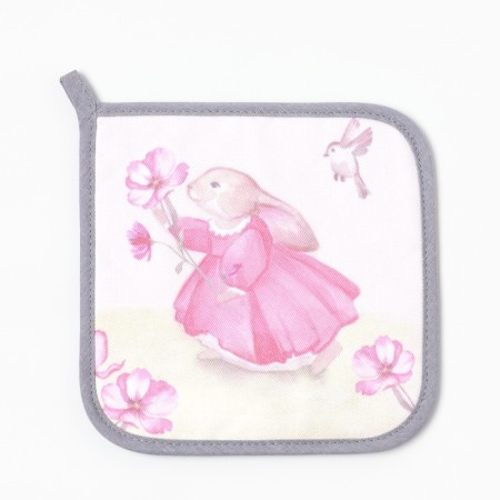 Kit kitchen rabbit Squet 19x19cm, waffle towel 35x60cm-6