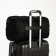 Road bag with lightning, external pocket, suitcase holder, long belt, black color