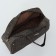 Road bag on wheels, outer pocket, brown color
