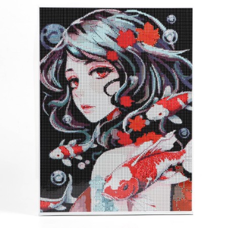 Diamond embroidery full filling of the "carp", on the frame 30*40 cm-1