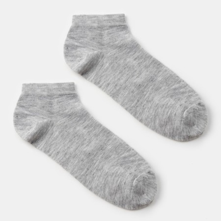 Men's socks shortened minku "bamboo", gray color, size 40-41 (27 cm)