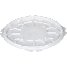 Container for T-236/1DSh cake, round, white color, size 23.2 x 23.2 x 1.2 cm