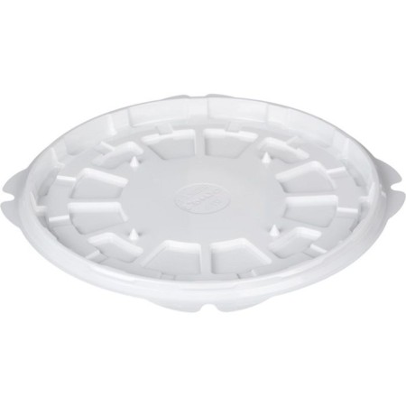 Container for T-236/1DSh cake, round, white color, size 23.2 x 23.2 x 1.2 cm