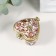 Casmic Coramics Heart "Flower Wooden" 4,1x4.2x2.4 cm
