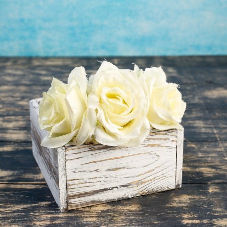 Wooden Kashpo 15 × 16 × 8 cm "Eleanor", aged giving beautifully