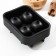 Ice form "Skull", 11 × 8 × 4.5 cm, 4 cells (4.4 × 2.7 cm), black color black