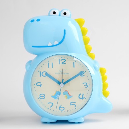 Clock - alarm clock "Dinosaurus" Children's, smooth move, D -10 cm, 20 x 15 cm, aa-1