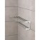 Foal shelf with a holder of towels, 5 moving hooks, 59.5 × 20.5 × 15 cm, aluminum