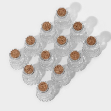 A set of glass jars for spices with a cork lid "Parfa", 50 ml, 4.9 × 8.3 cm, 12 pcs-2