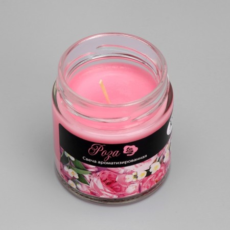 Candle in the bank Aromatic "Rose", 25 hours-3