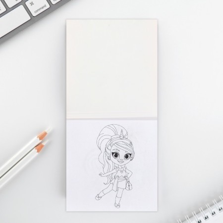 Gift set: notebook painting and wax crayons "kitten"-4