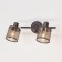 Sconces Citilux "Robin" CL535625, 35x25 cm, 2x40W, E14, brown color
