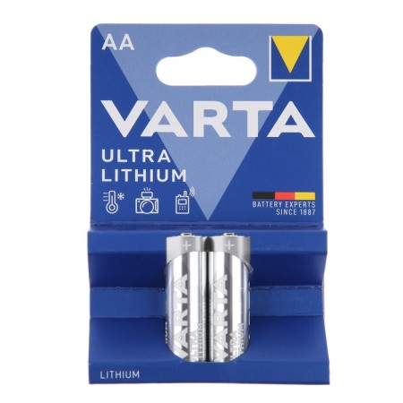 Battery lithium Varta Ultra, AA, FR14505-2BL, 1.5 V, blister, 2 pcs.