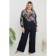 Female blouse, size 72, dark blue color