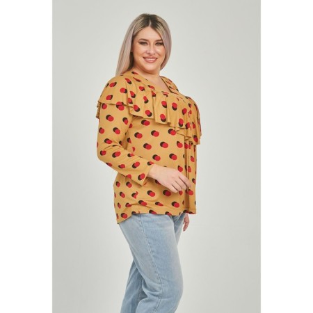 Female tunic, size 62, mustard color-2
