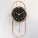 Wall clock, series: interior, "deer", with a pendulum, smooth move, 69 x 30 cm, d-26 cm