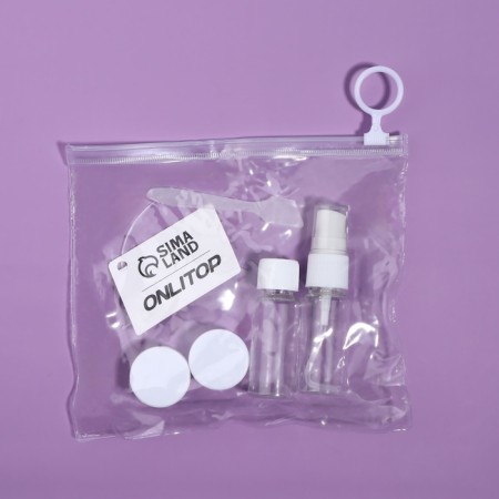Storage set, 5 objects, transparent/white color-12