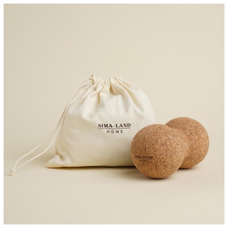 Massage ball Sima-Land Home, D = 15 cm, cork