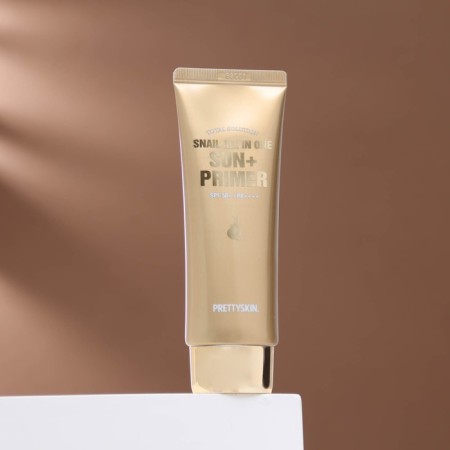 Sunscreen cream+Prettyskin primer with mucin Snail SPF50, 70 g-1