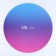 Subway for the cake reinforced, confectionery packaging, “pink-blue gradient”, 26 cm, 2.5 mm