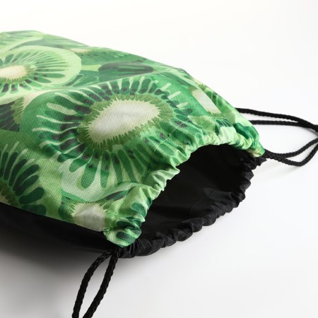 Bag for shoes on the lace, green color-2