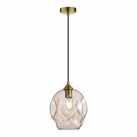 STL LUCE Sus. SL1188.313.01. Idesia. 1x60 W, E27, 23x23x29.6 cm, brass color-3