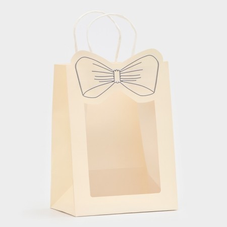 Gift package with the eye "Bant", 19 x 26 x 13 cm, white-1
