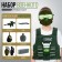 Set of military "Sturmovik", 9 items, with a vest